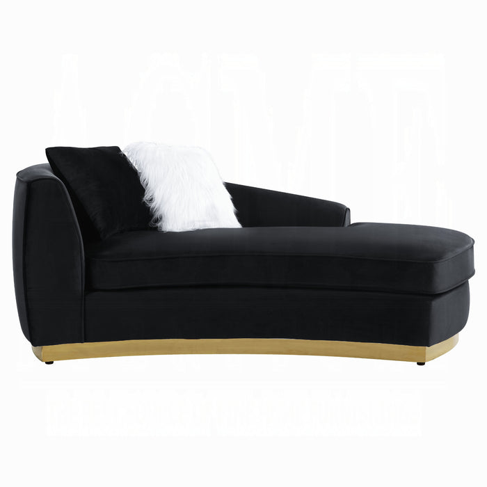 ACME Achelle Chaise W/2 Pillows - Bed & Sofa Hub