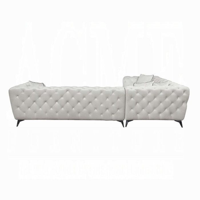 ACME Atronia Sectional Sofa W/4 Pillows - Bed & Sofa Hub