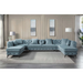 ACME Zerah Sectional Sofa W/7 Pillows - Bed & Sofa Hub