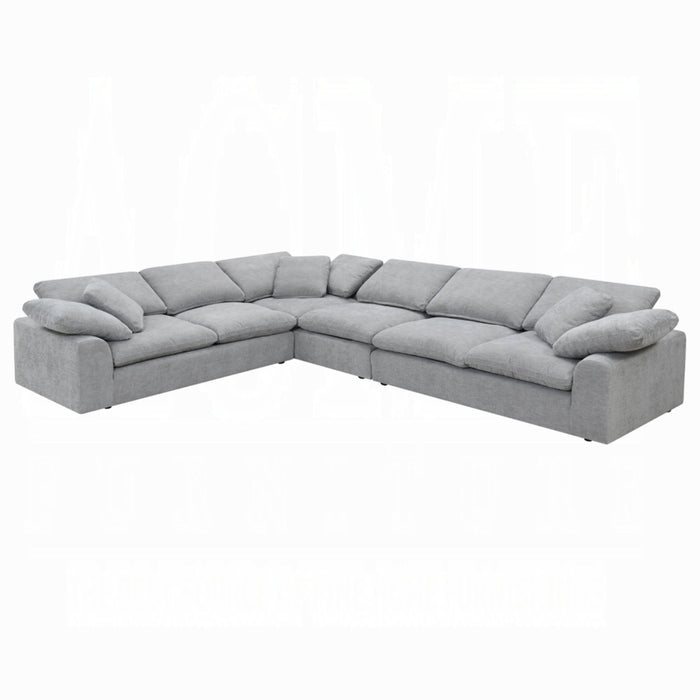 ACME Naveen Sectional Sofa W/6 Pillows - Bed & Sofa Hub