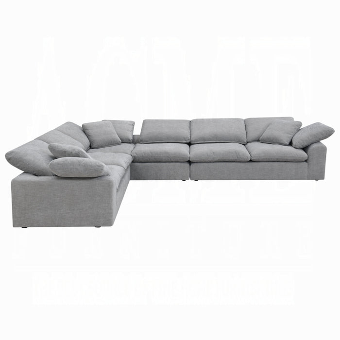 ACME Naveen Sectional Sofa W/6 Pillows - Bed & Sofa Hub