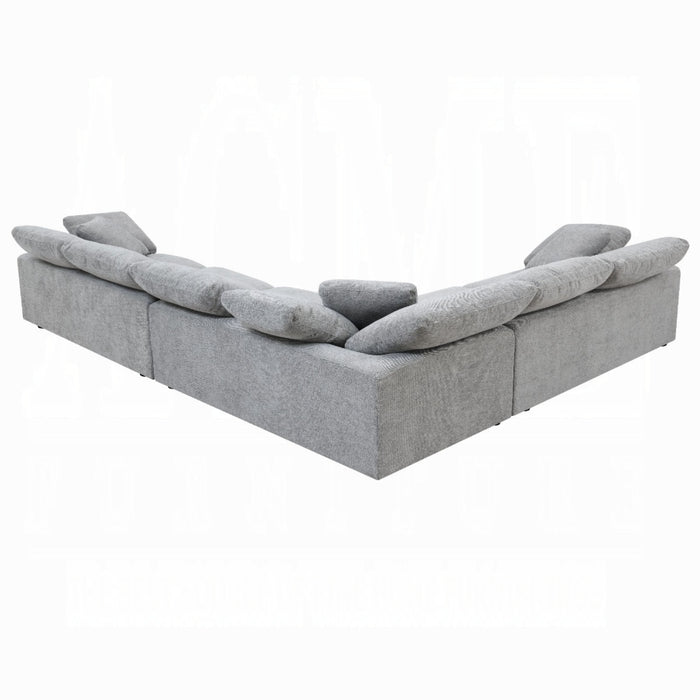 ACME Naveen Sectional Sofa W/6 Pillows - Bed & Sofa Hub