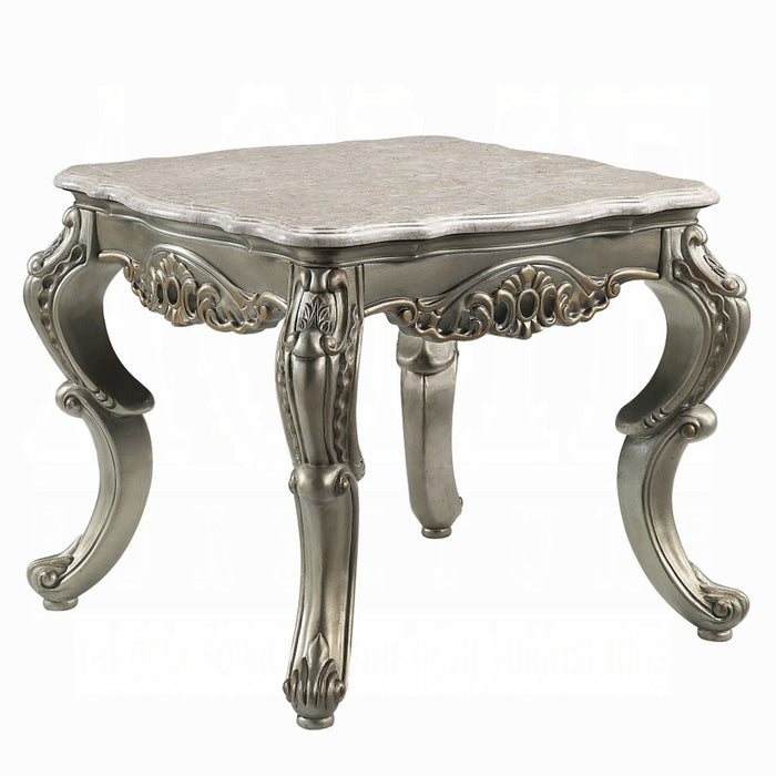 ACME Miliani End Table W/Marble Top - Bed & Sofa Hub