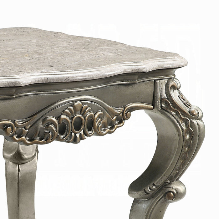 ACME Miliani End Table W/Marble Top - Bed & Sofa Hub