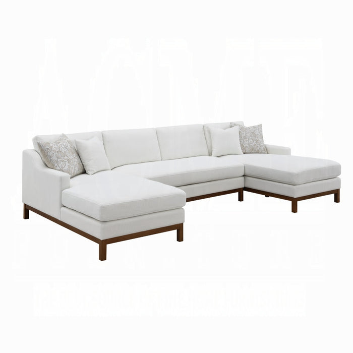 ACME Valiant Sectional Sofa W/4 Pillows - Bed & Sofa Hub