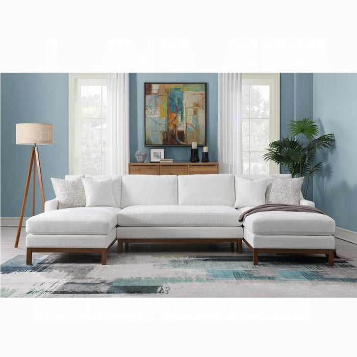 ACME Valiant Sectional Sofa W/4 Pillows - Bed & Sofa Hub