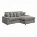 ACME Tavia Reversible Sectional Sofa W/6 Pillows - Bed & Sofa Hub