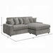 ACME Tavia Reversible Sectional Sofa W/6 Pillows - Bed & Sofa Hub