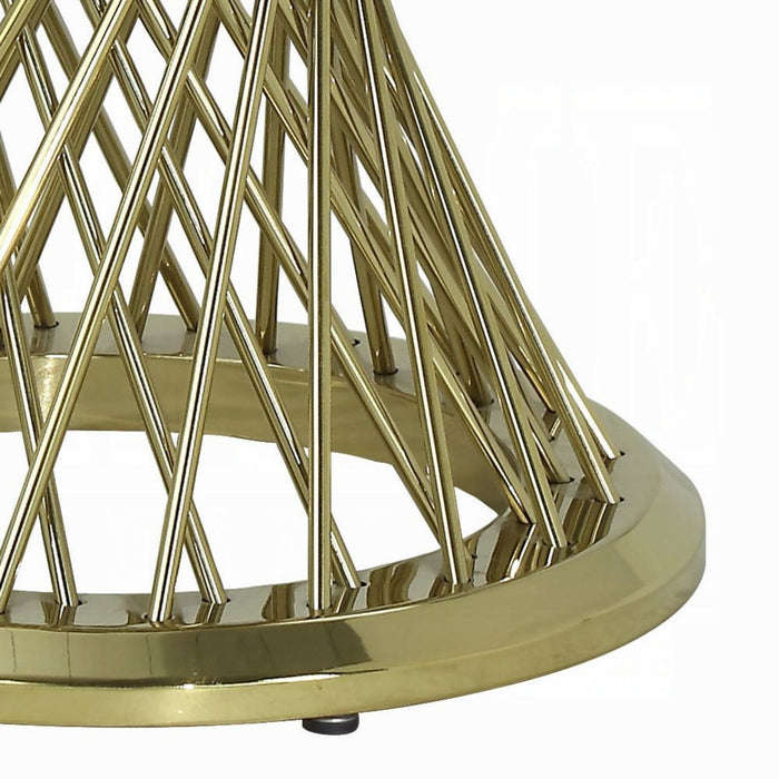 ACME Fallon End Table W/Engineered Stone Top - Bed & Sofa Hub