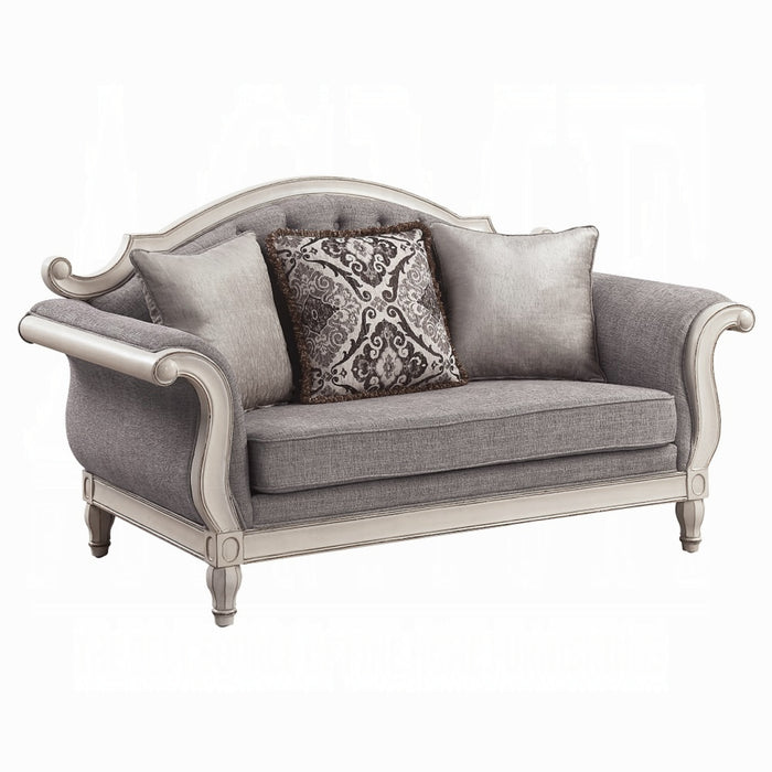 ACME Florian Loveseat W/3 Pillows - Bed & Sofa Hub