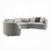 ACME Ivria Sectional Sofa W/9 Pillows - Bed & Sofa Hub