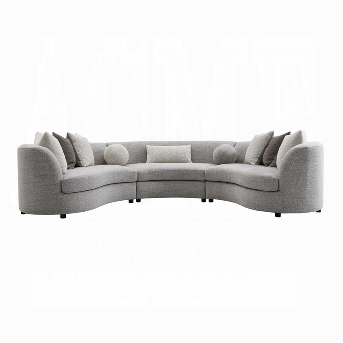 ACME Ivria Sectional Sofa W/9 Pillows - Bed & Sofa Hub