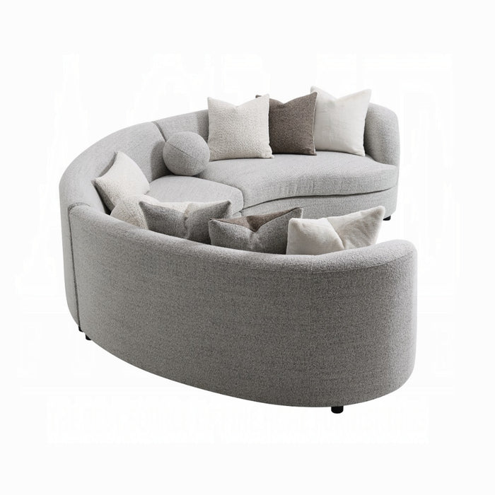 ACME Ivria Sectional Sofa W/9 Pillows - Bed & Sofa Hub