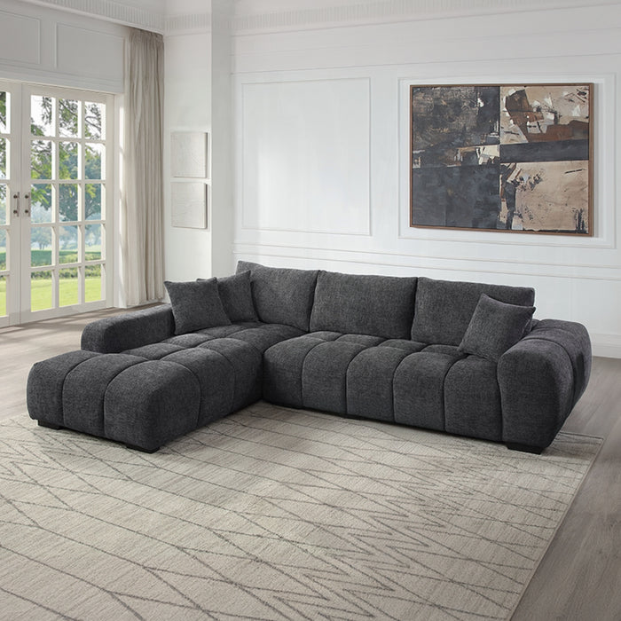 ACME Chosen Sectional Sofa w/3 Pillows - Bed & Sofa Hub