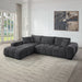 ACME Chosen Sectional Sofa w/3 Pillows - Bed & Sofa Hub