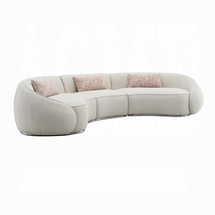 ACME Sahara Sectional Sofa W/3 Pillows - Bed & Sofa Hub