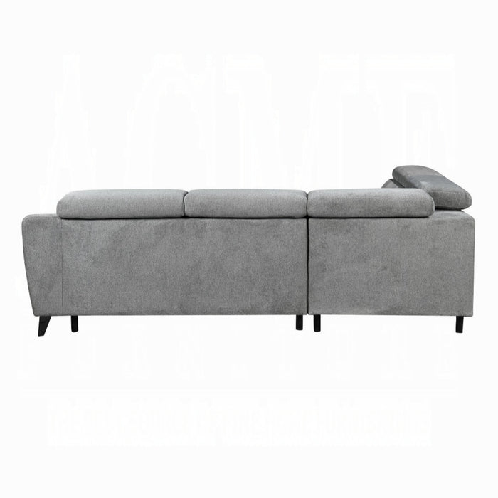 ACME Wrenley Sectional Sofa W/Sleeper & Storage - Bed & Sofa Hub