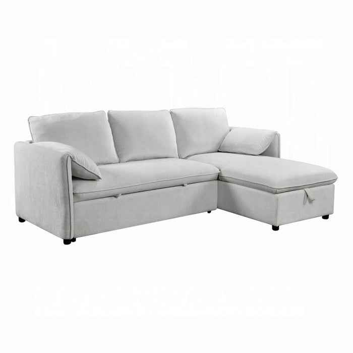 ACME Yaroslav Reversible Sectional Sofa W/Sleeper & Storage - Bed & Sofa Hub