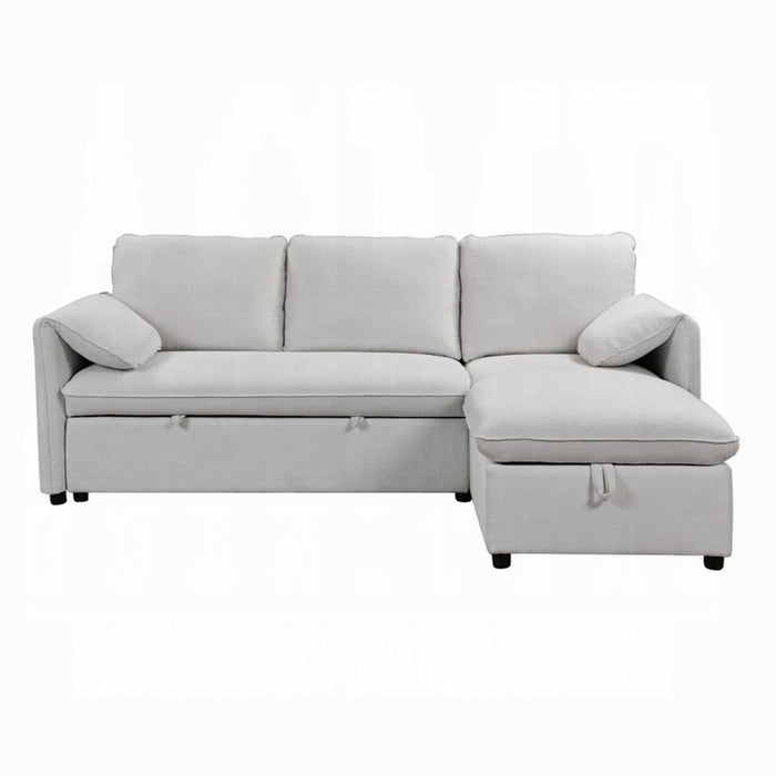 ACME Yaroslav Reversible Sectional Sofa W/Sleeper & Storage - Bed & Sofa Hub