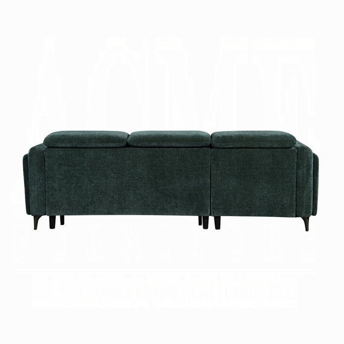 ACME Zadok Sectional Sofa W/Sleeper & Storage - Bed & Sofa Hub