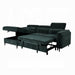 ACME Zadok Sectional Sofa W/Sleeper & Storage - Bed & Sofa Hub