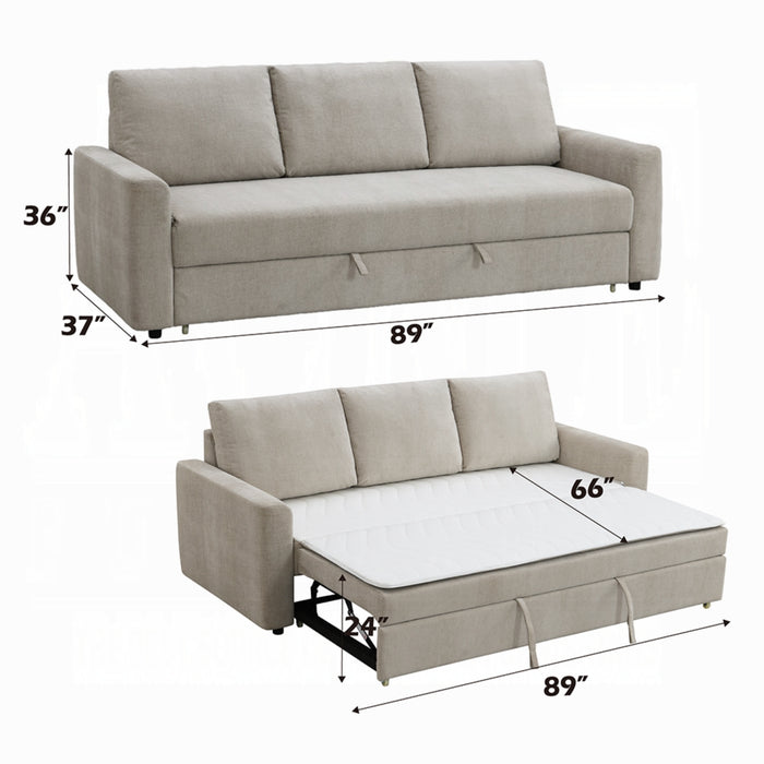 ACME Leira Sofa W/Sleeper - Bed & Sofa Hub
