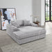 ACME Hilde Chaise w/2 Pillows - Bed & Sofa Hub