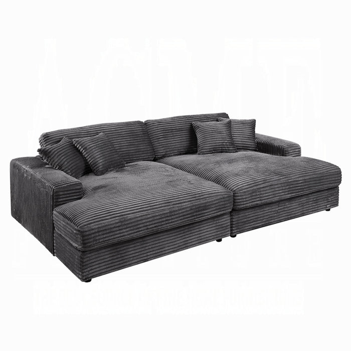 ACME Hilde Chaise w/2 Pillows - Bed & Sofa Hub