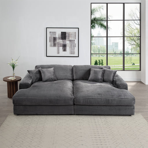 ACME Hilde Chaise w/2 Pillows - Bed & Sofa Hub