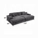 ACME Hilde Chaise w/2 Pillows - Bed & Sofa Hub