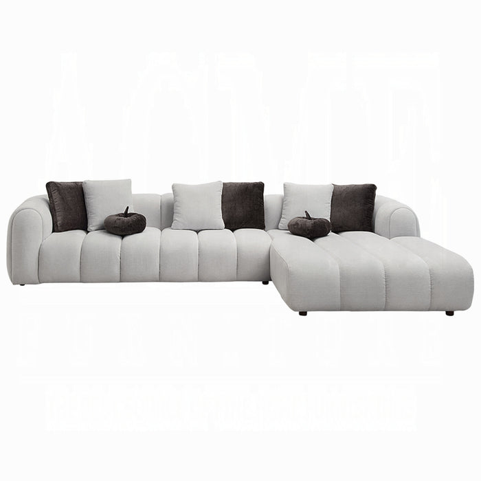 ACME Manilla Sectional Sofa w/8 Pillows - Bed & Sofa Hub