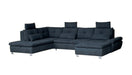 Maxima House Sectional Sleeper Sofa MADEIRA U-Shape with storage BEN057 - Bed & Sofa Hub