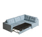 Maxima House Sectional Sleeper Sofa MENA with storage DOL027 - Bed & Sofa Hub