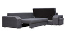 Maxima House Sectional FULL XL Sleeper Sofa MAGNUS S with storage MIR042 - Bed & Sofa Hub