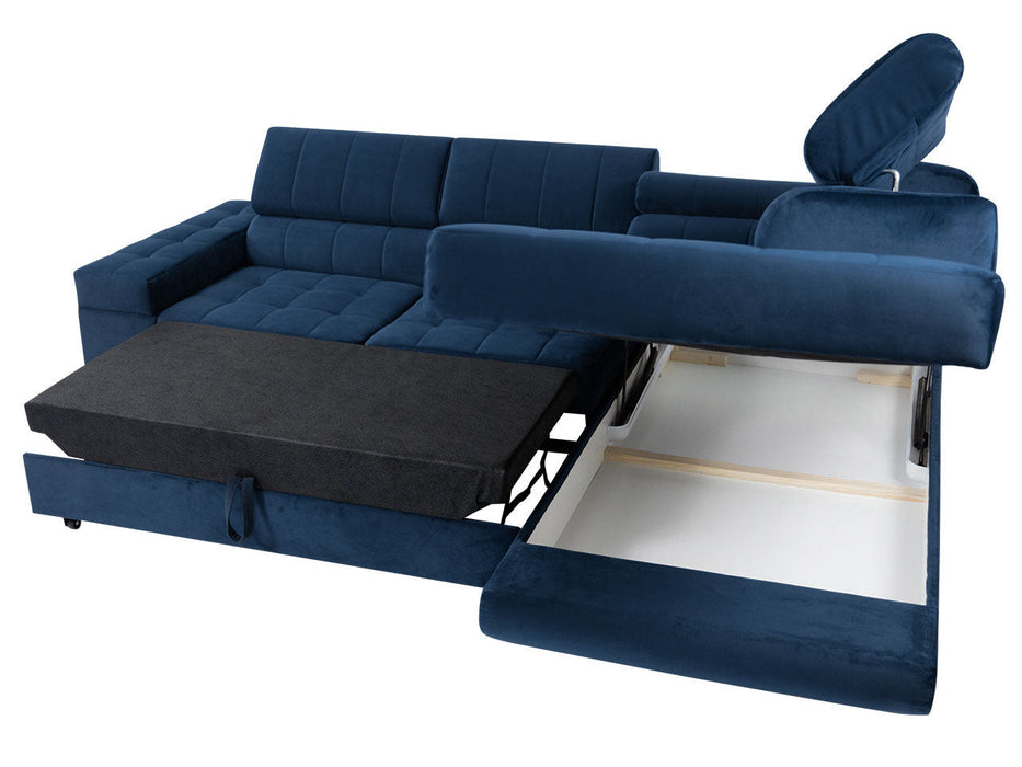 Maxima House Sectional Sleeper Sofa with storage ANDREA MIR015 - Bed & Sofa Hub