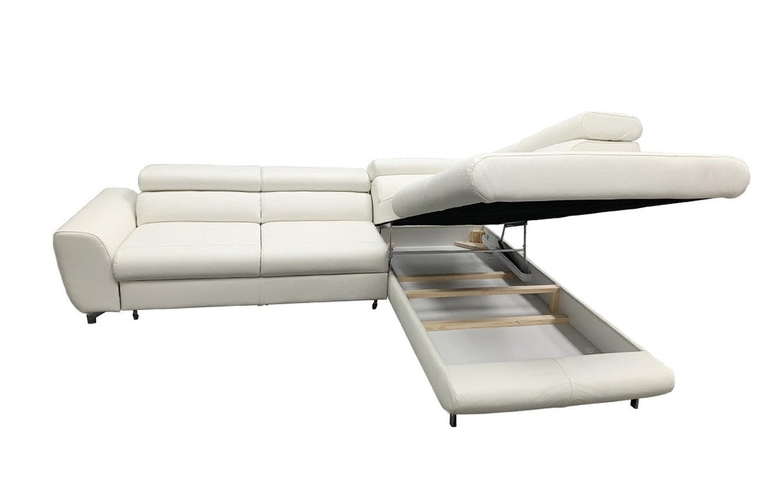 Maxima House Leather Sectional Sleeper Sofa PIANO BEN032 - Bed & Sofa Hub