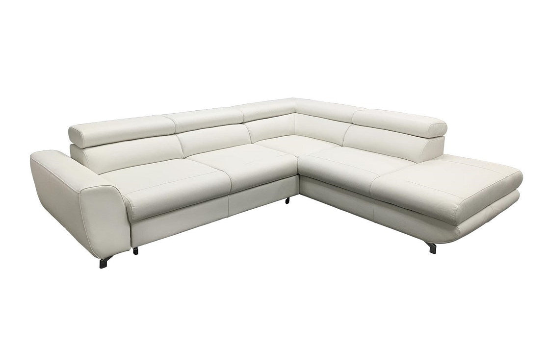 Maxima House Leather Sectional Sleeper Sofa PIANO BEN032 - Bed & Sofa Hub