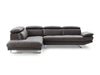 Whiteline Modern Living Pandora Sectional SL1351L-DGRY - Bed & Sofa Hub