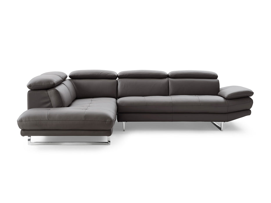 Whiteline Modern Living Pandora Sectional SL1351L-DGRY - Bed & Sofa Hub