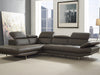 Whiteline Modern Living Pandora Sectional SL1351L-DGRY - Bed & Sofa Hub