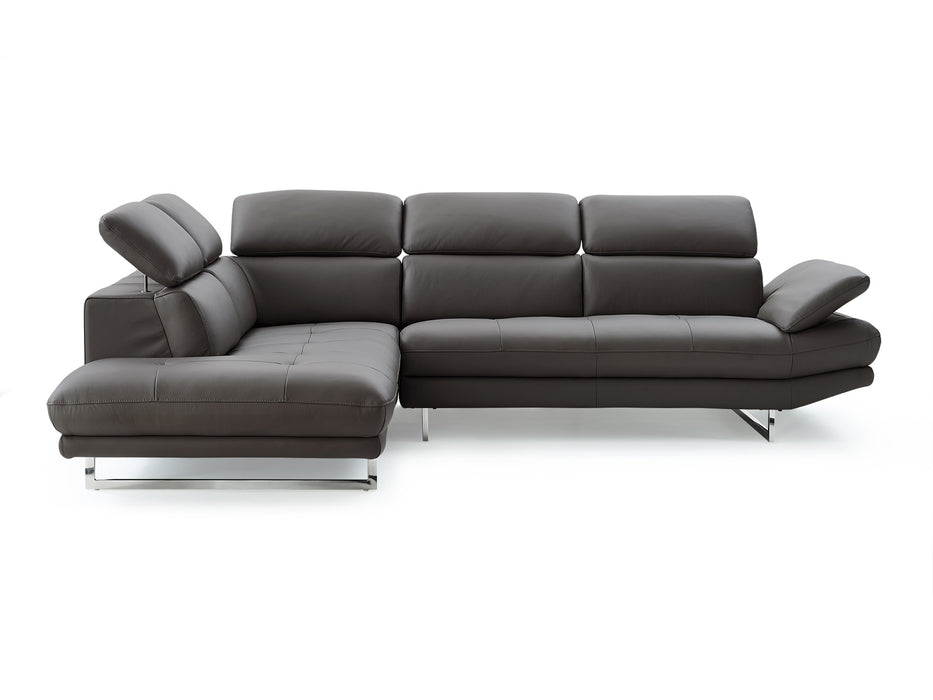 Whiteline Modern Living Pandora Sectional SL1351L-DGRY - Bed & Sofa Hub