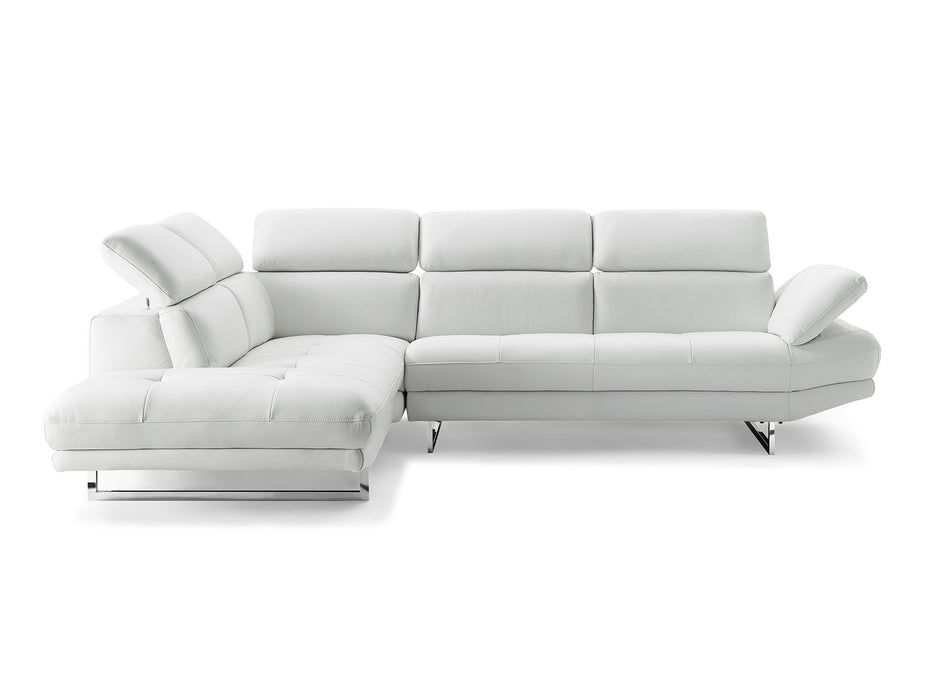 Whiteline Modern Living Pandora Sectional SL1351L-DGRY - Bed & Sofa Hub