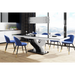 Maxima House Modern Glossy Dining Table Bella with 2 Self-Starting Leaves - Bed & Sofa Hub